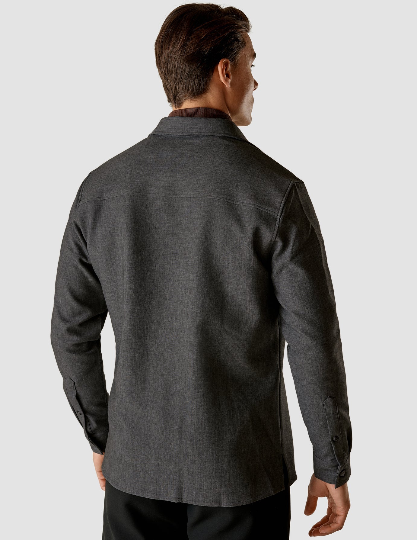 Heavy Edition Overshirt Dark Grey Melange